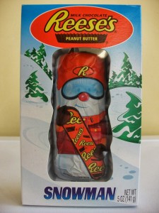 reeses peanut butter snowman